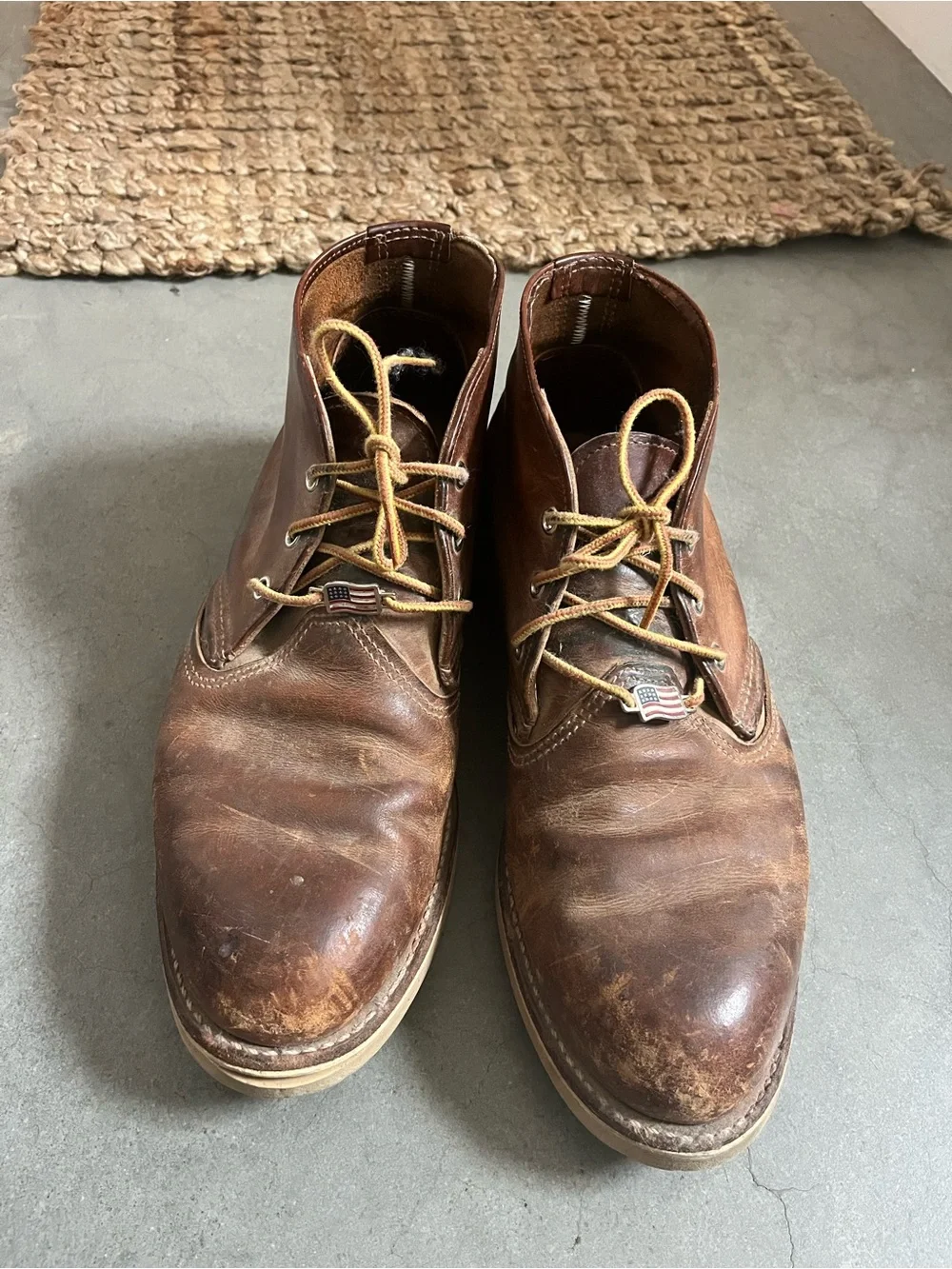 Red Wing Shoes Brown Leather Chukka Boots